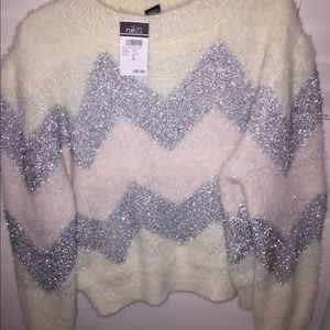 Shimmery Pastel Cropped Sweater NWT